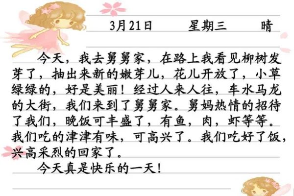 写日记的正确格式图片