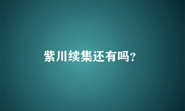 紫川续集还有吗？