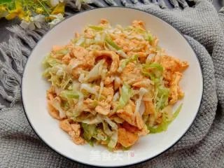 包菜炒鸡蛋
