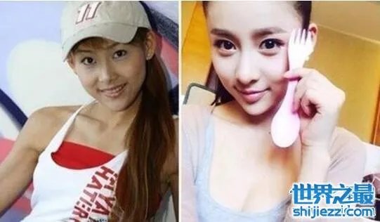 贾青整容前后照片对比,拍一部戏就变一个样