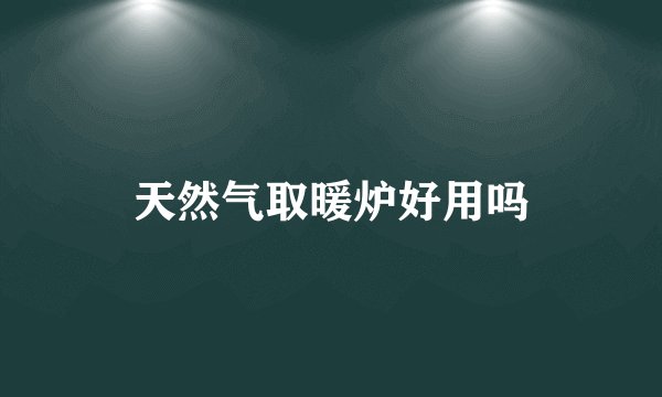 天然气取暖炉好用吗