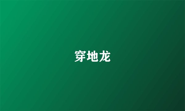 穿地龙