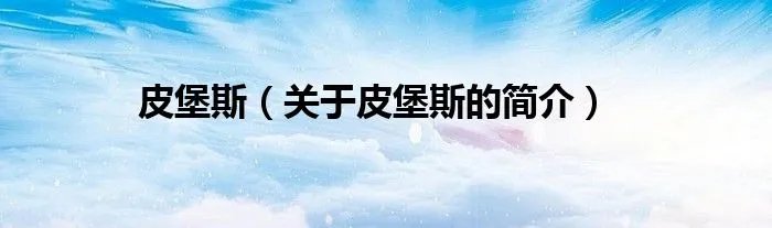 皮堡斯（关于皮堡斯的简介）