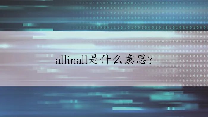 allinall是什么意思？