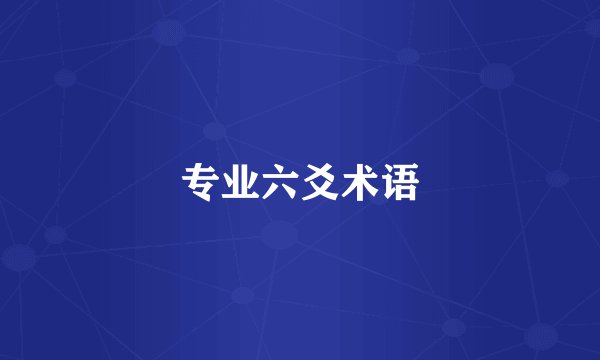 专业六爻术语