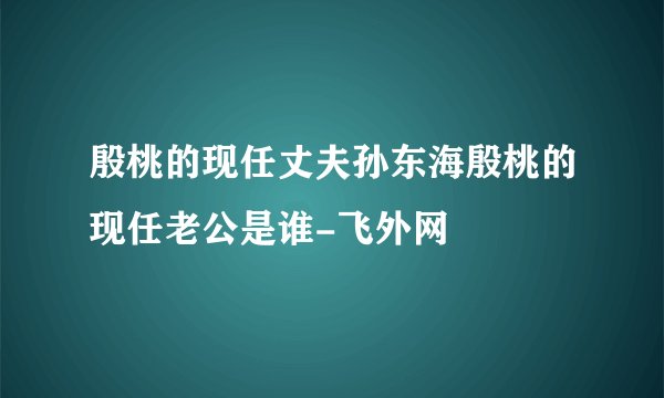 殷桃的现任丈夫孙东海殷桃的现任老公是谁-飞外网