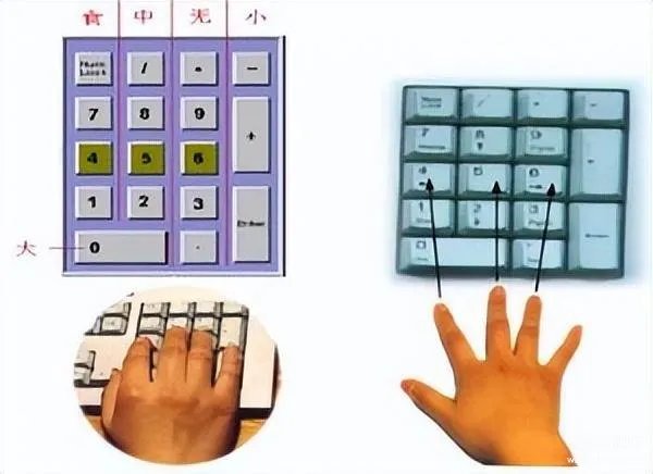 电脑键盘全图详细(电脑键盘各功能示意图)