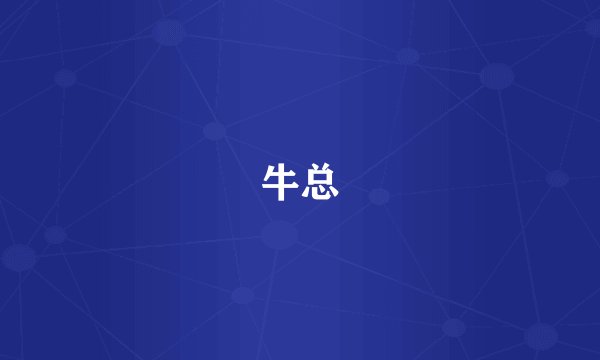 牛总